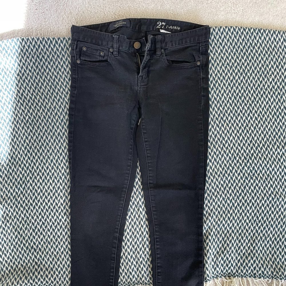 J. Crew Black Toothpick Jeans